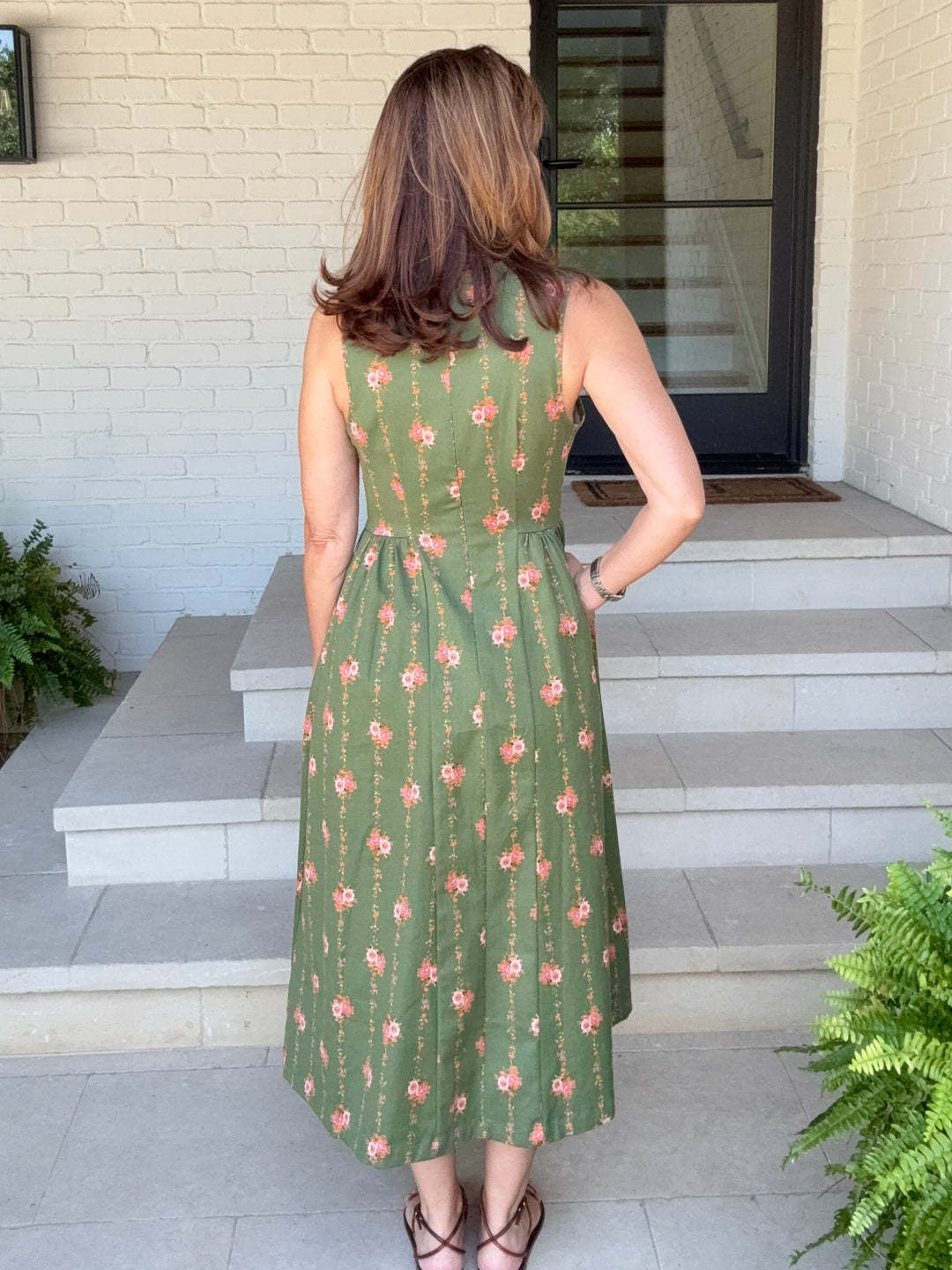 MATCHA FLORAL DRESS