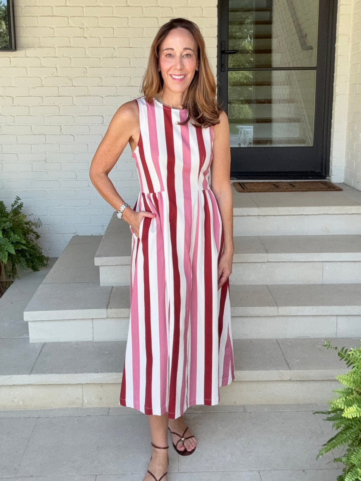 CHARLOTTE ROSE STRIPE DRESS