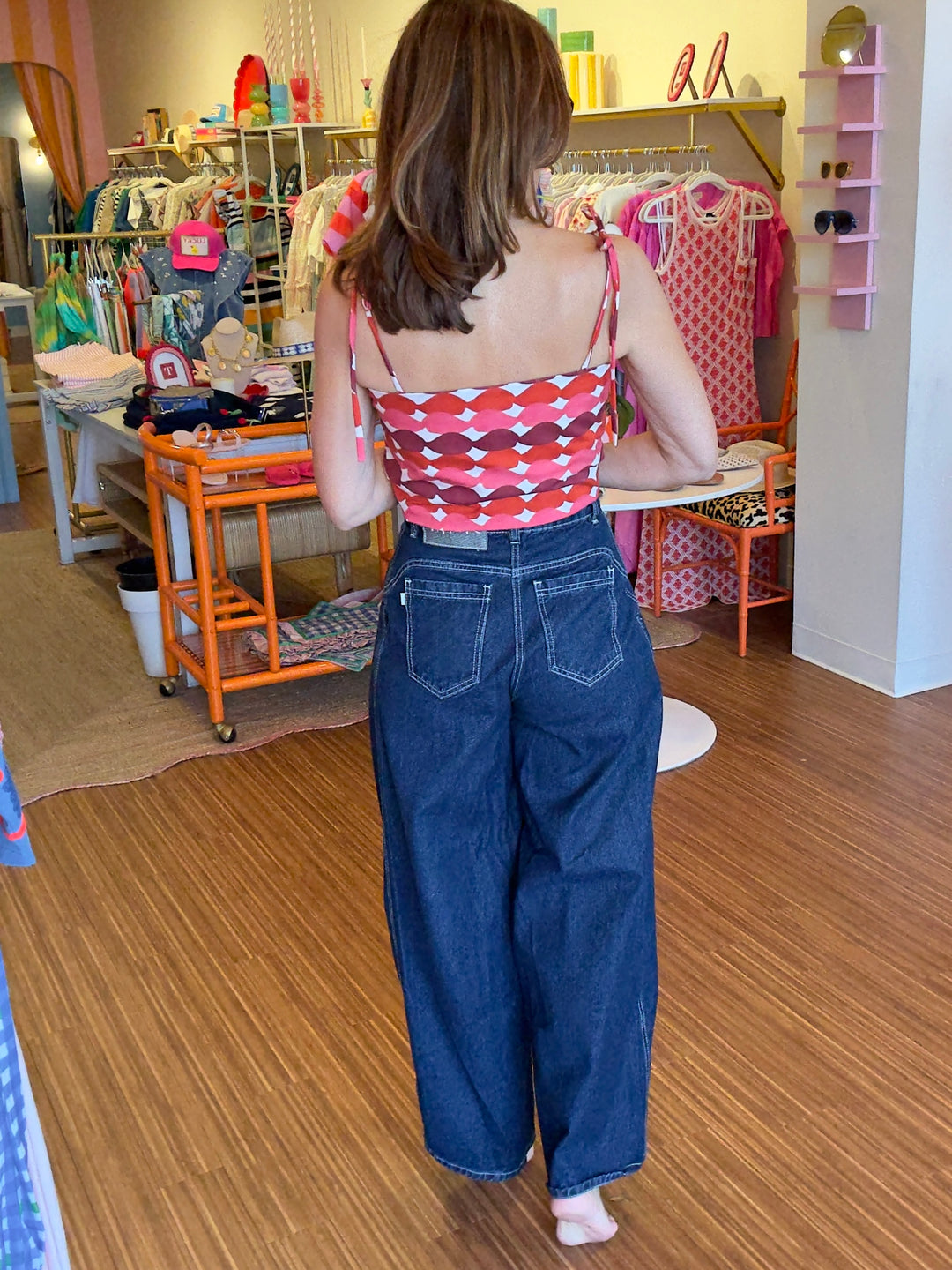 CHERRIES BARREL JEAN