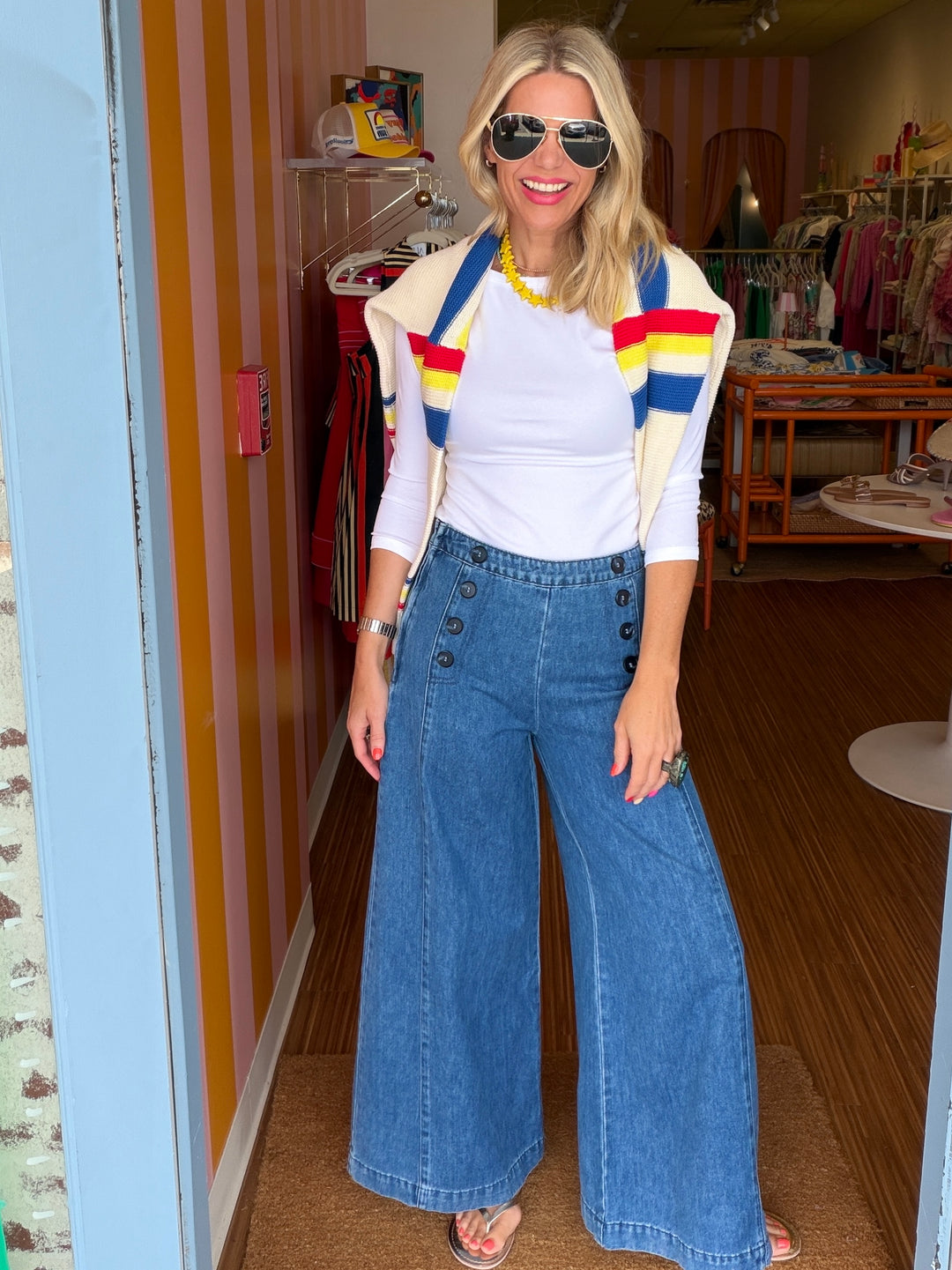 SAILOR WIDE-LEG JEANS