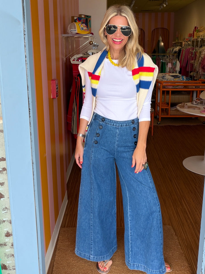 SAILOR WIDE-LEG JEANS