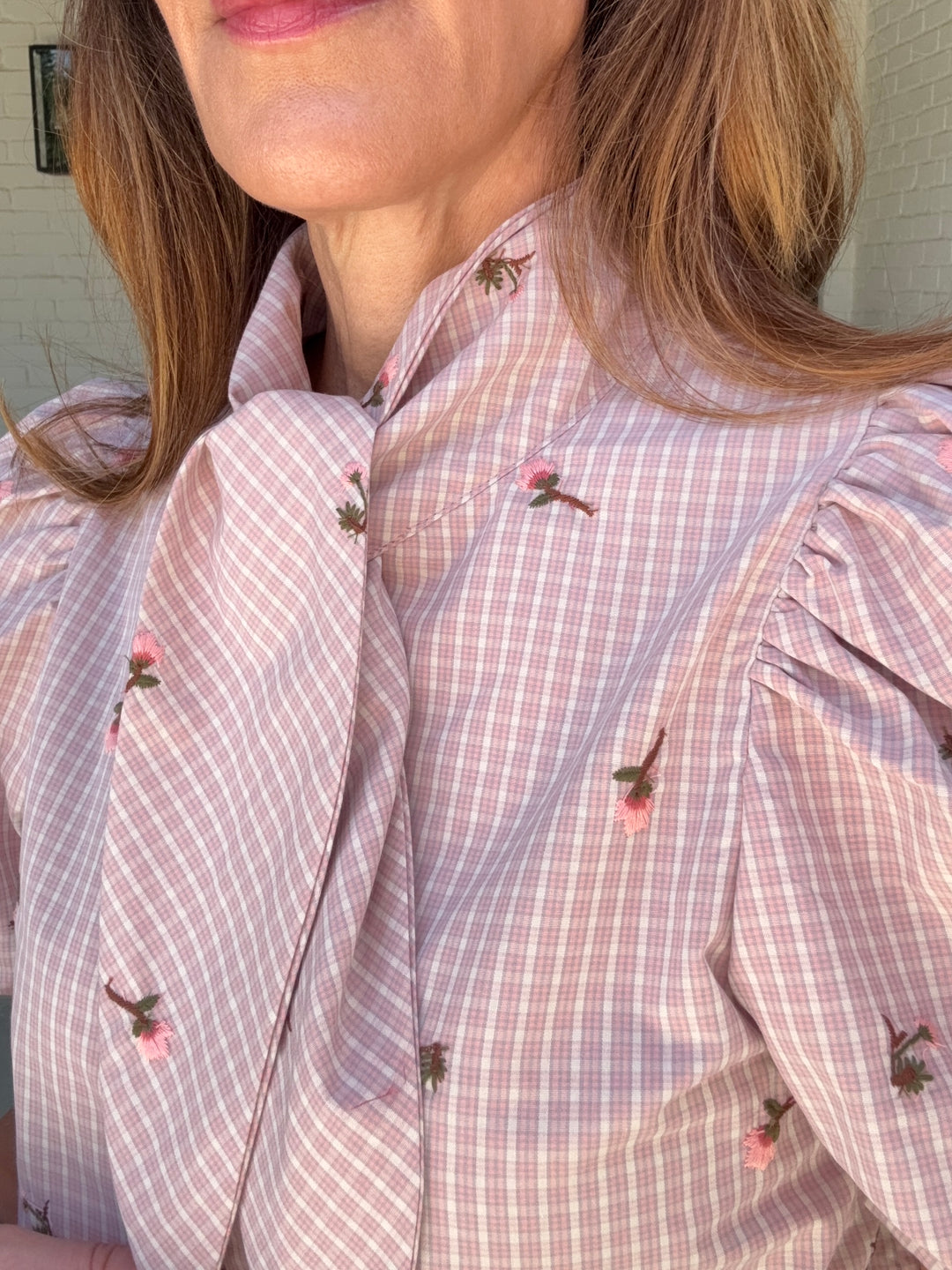 FINLEY FLORAL TOP BLUSH