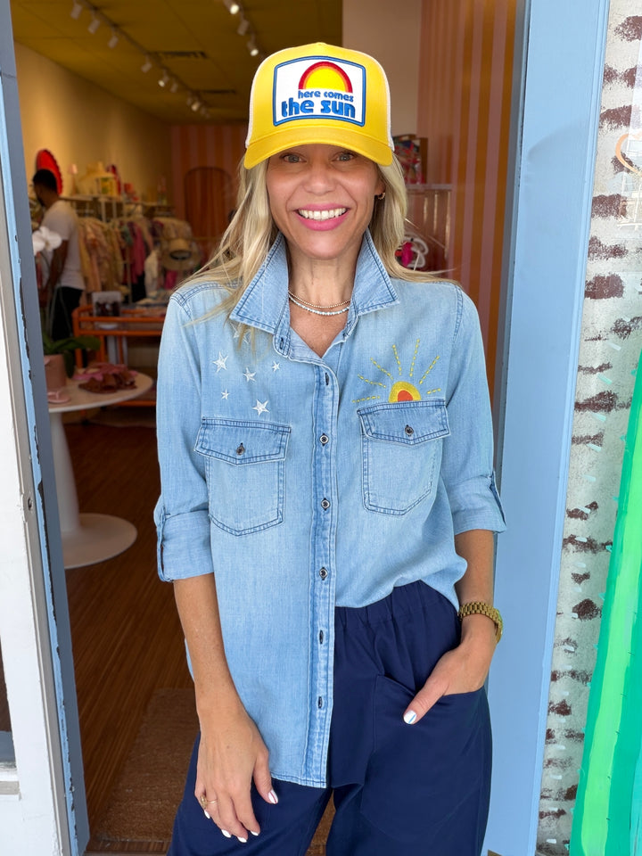 HELLO SUNSHINE SHIRT DENIM