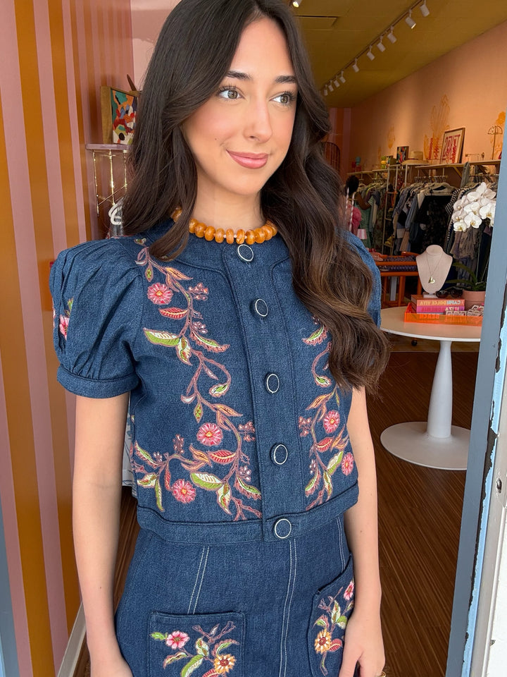 COCO DENIM TOP