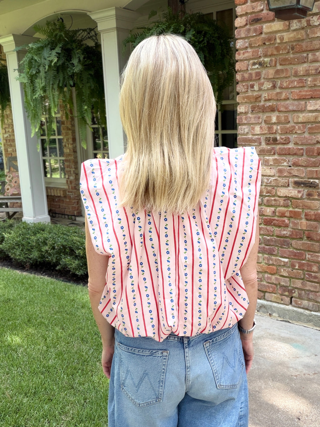 DITZY FLORAL BUBBLE TOP