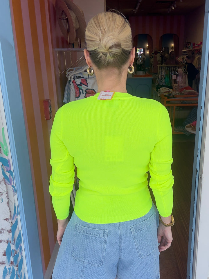 JARDENS EMBROIDERED TOP YELLOW