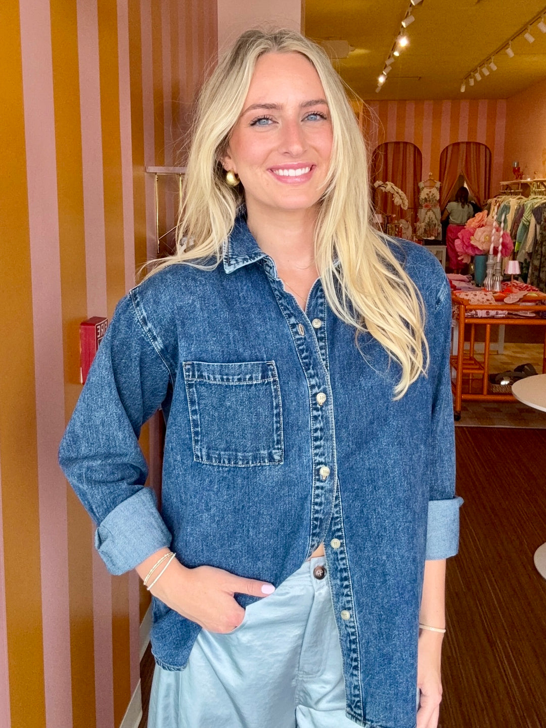 DENIM EASY SHIRT