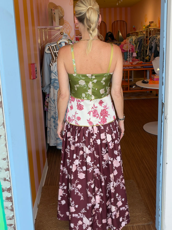 ROSETTE MIDI DRESS