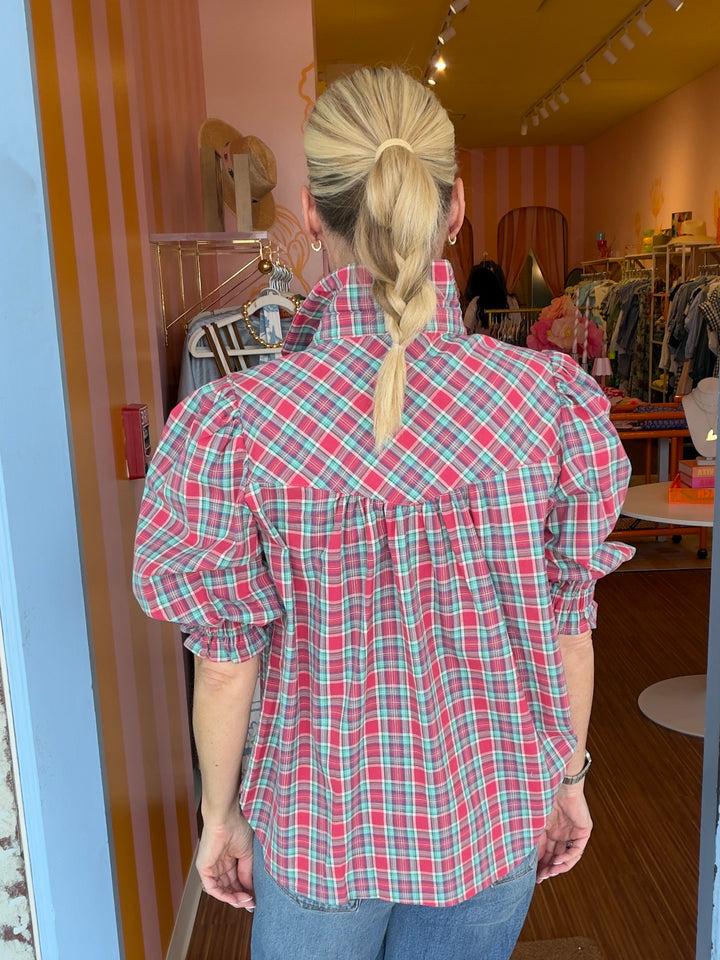 CODY PLAID TOP