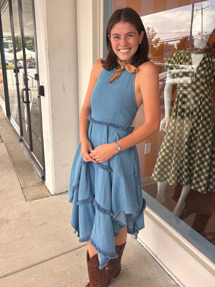 BYARS DENIM DRESS