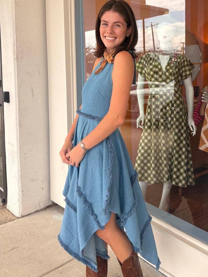 BYARS DENIM DRESS