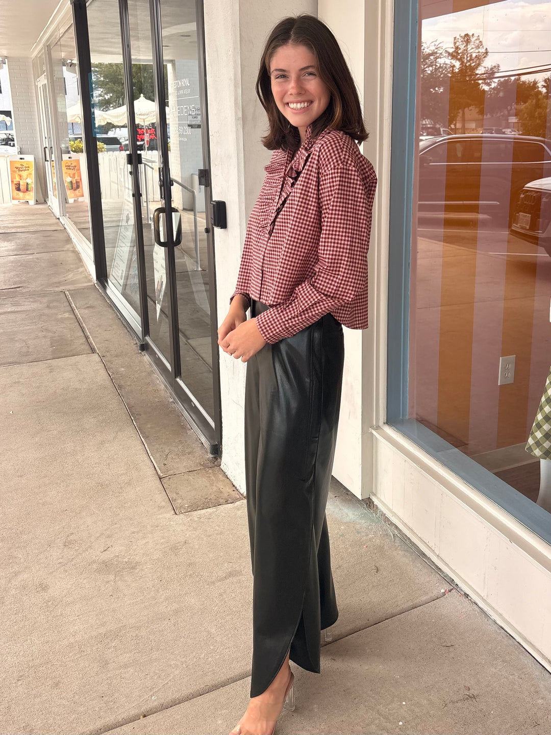 KEIKO VEGAN LEATHER PANT
