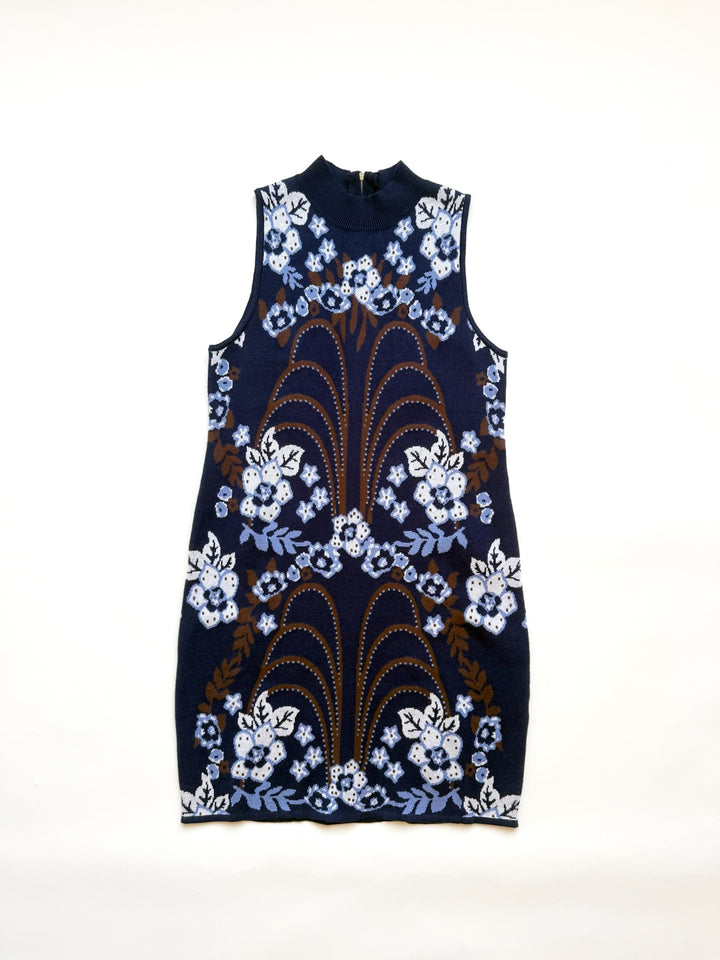 NEDRA NAVY KNIT DRESS