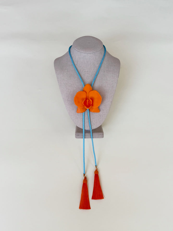 ORCHID BOLO  W/BLUE CORD
