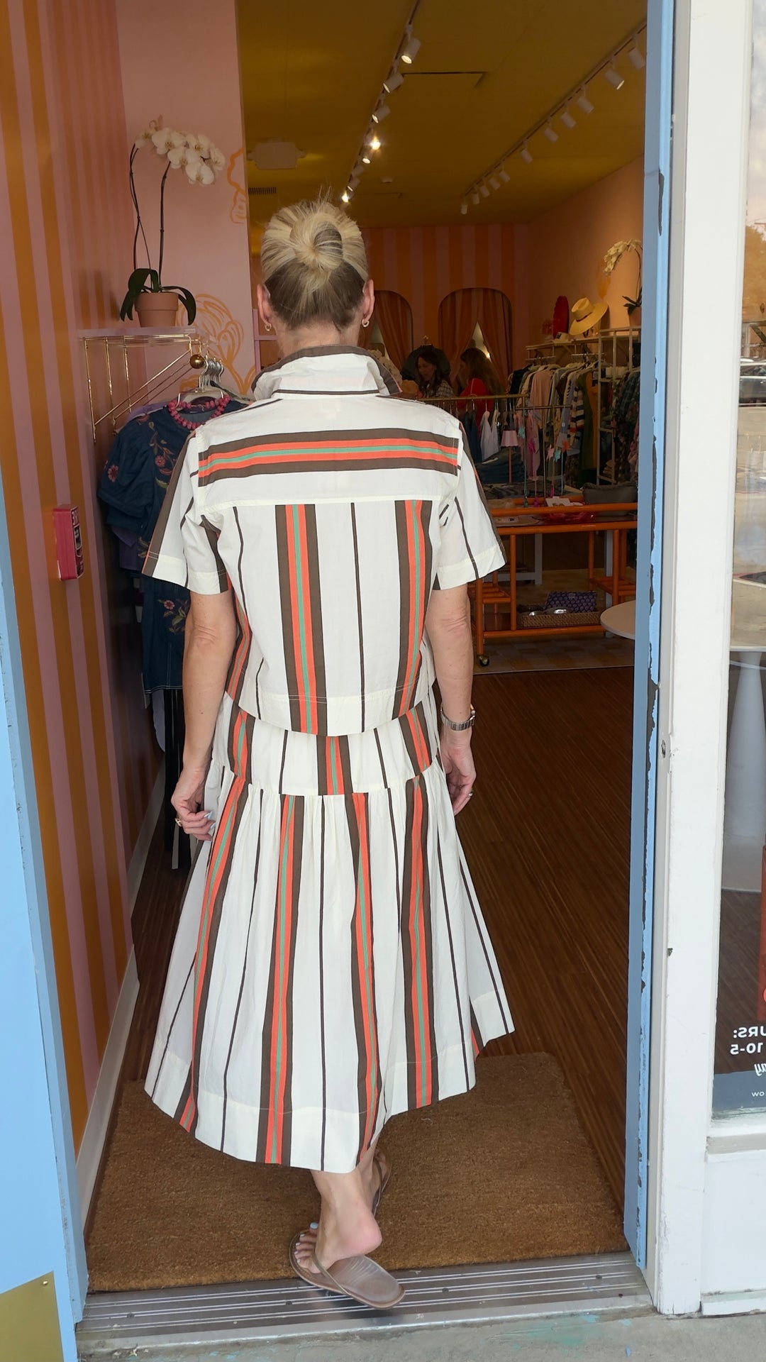 COLETTE STRIPE SKIRT