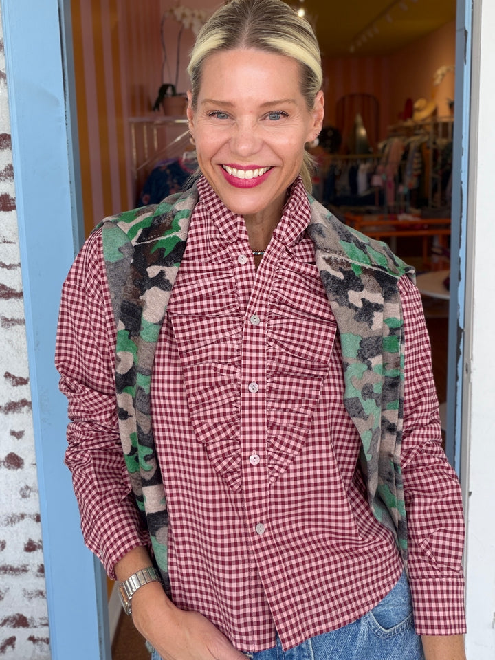 LAUREL CHECK BLOUSE