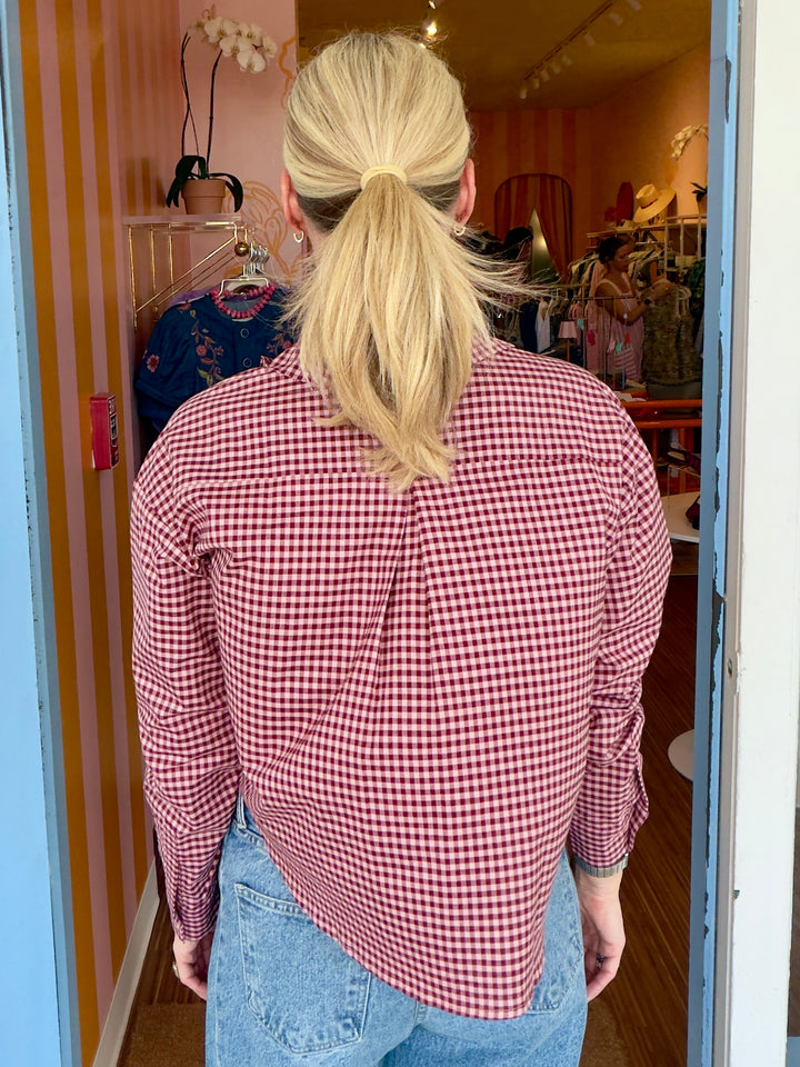 LAUREL CHECK BLOUSE