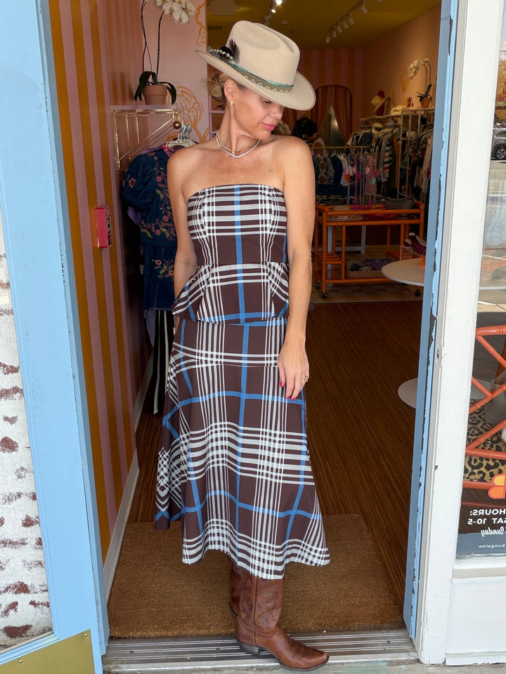 VALENCIA PLAID SKIRT
