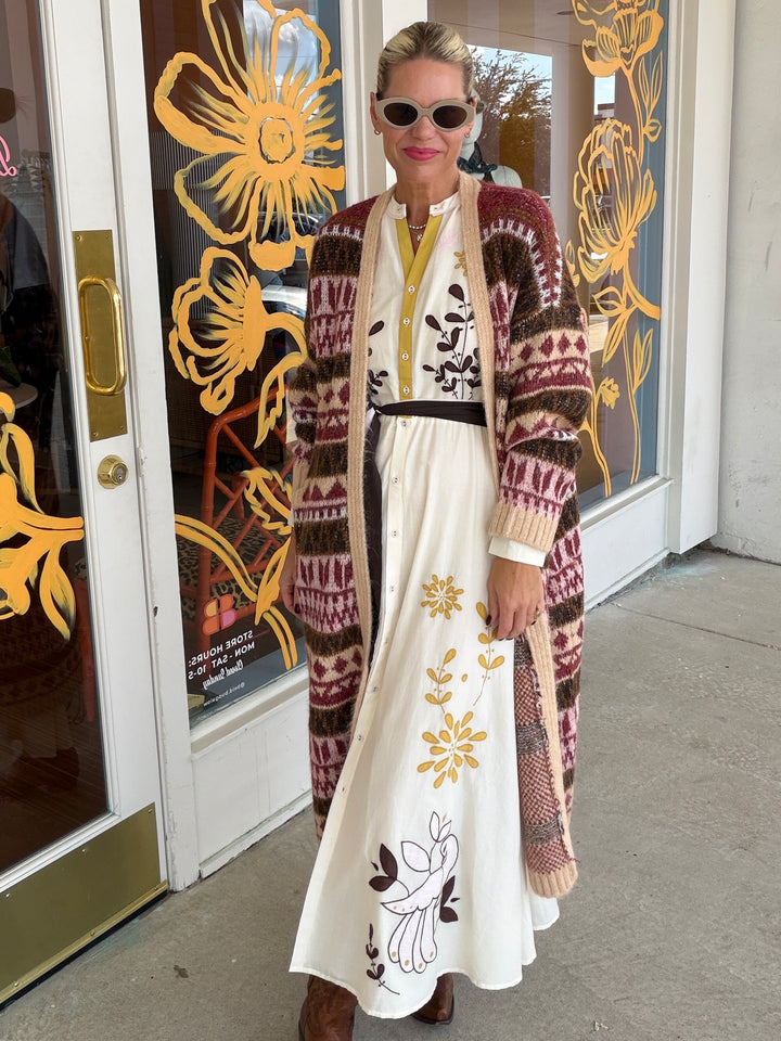 JABIRU DRESS-ECRU