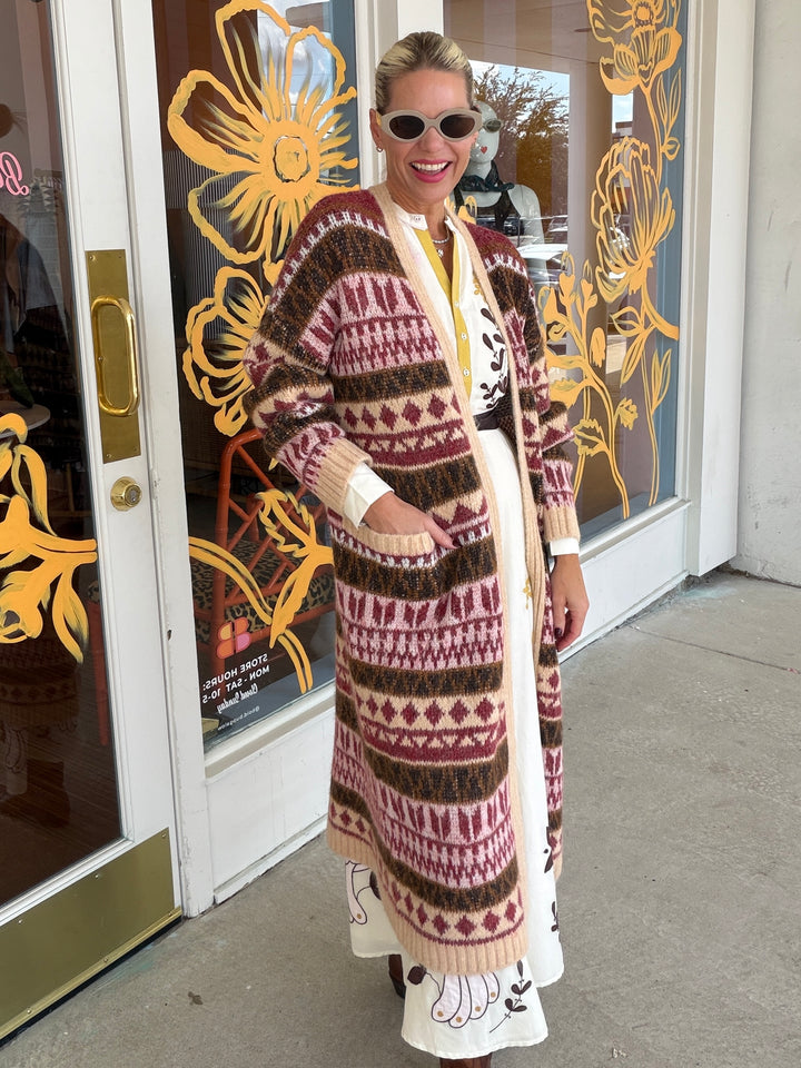 FOLKSIE LONG CARDIGAN