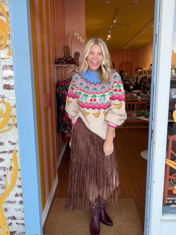 LEO FRINGE SKIRT