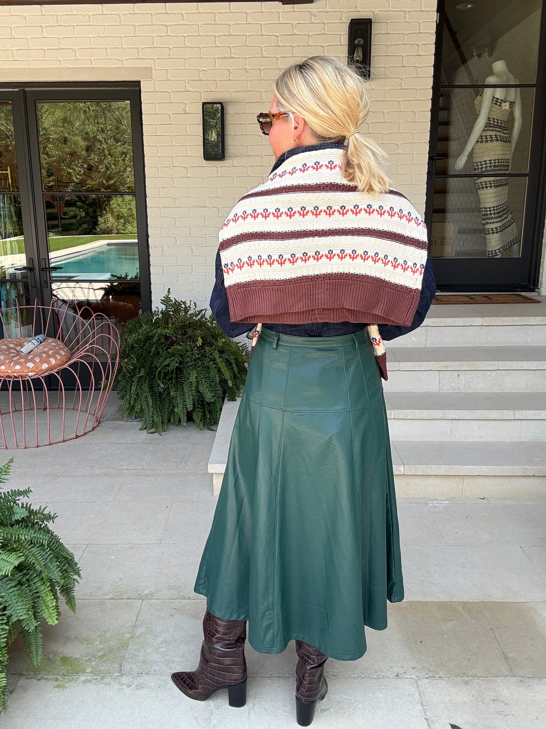 GRETA GREEN SKIRT