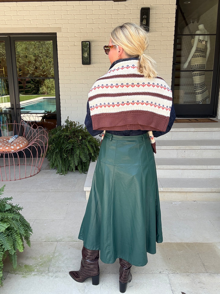 GRETA GREEN SKIRT