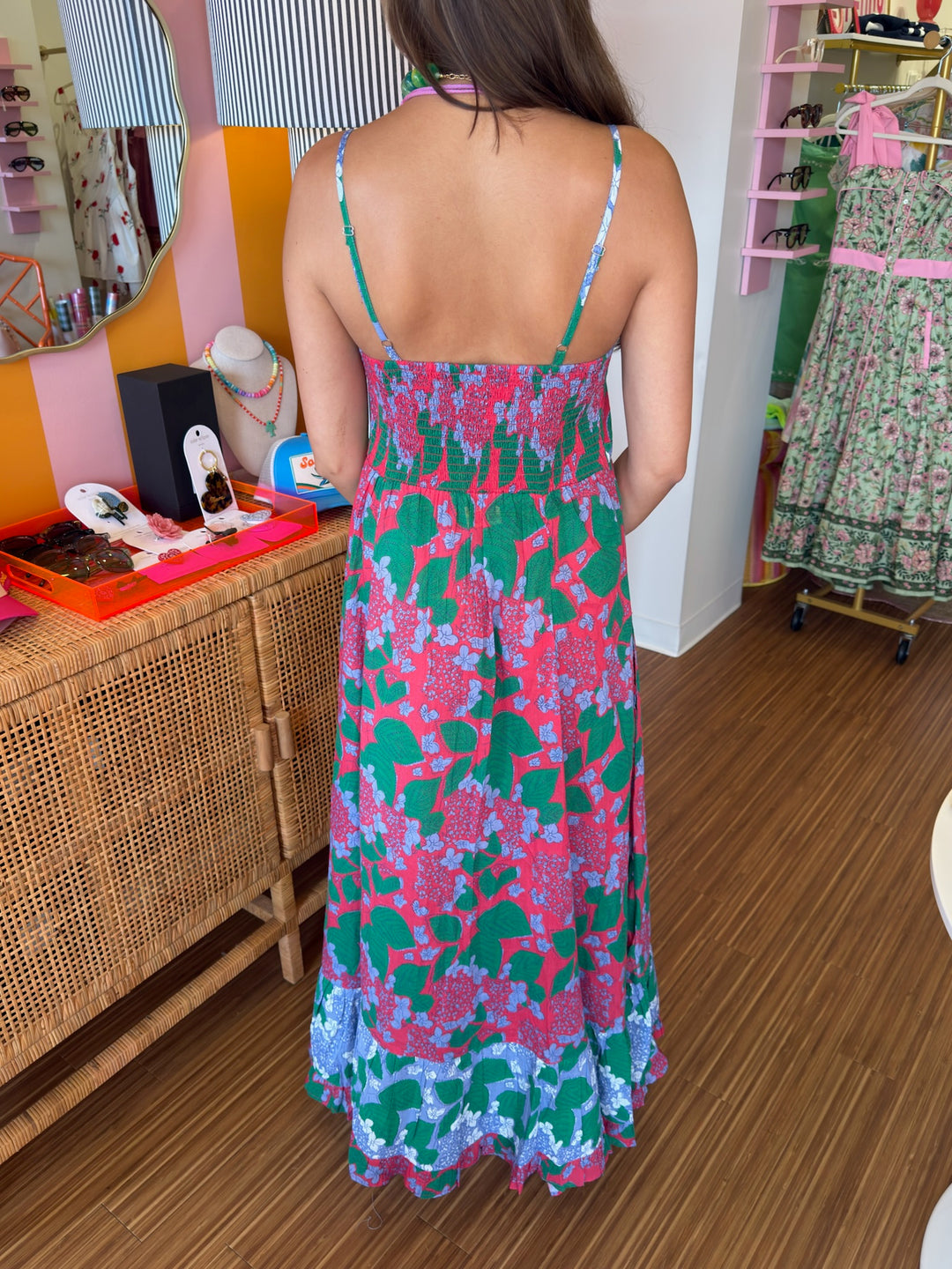 HYDRANGEA MAXI SUNDRESS
