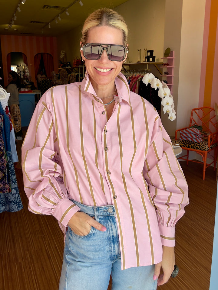 PINA PINK STRIPE TOP