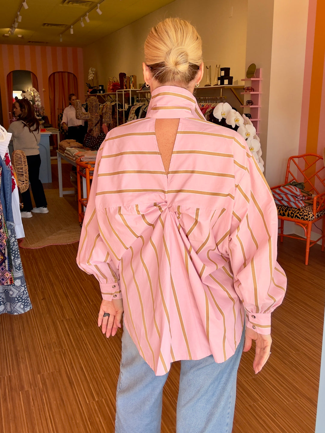 PINA PINK STRIPE TOP