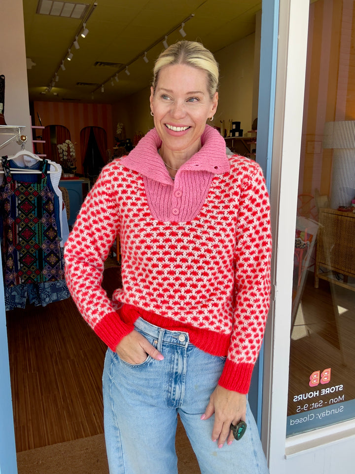 OPTIMIST PINK SWEATER