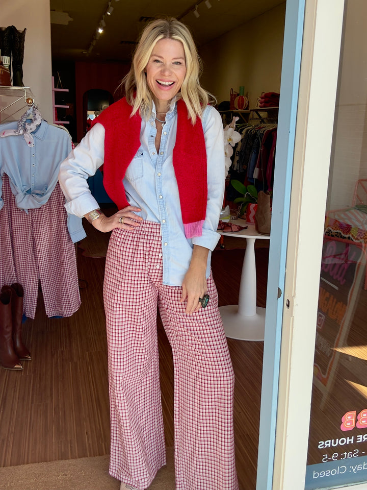 GRACIE GINGHAM PANT