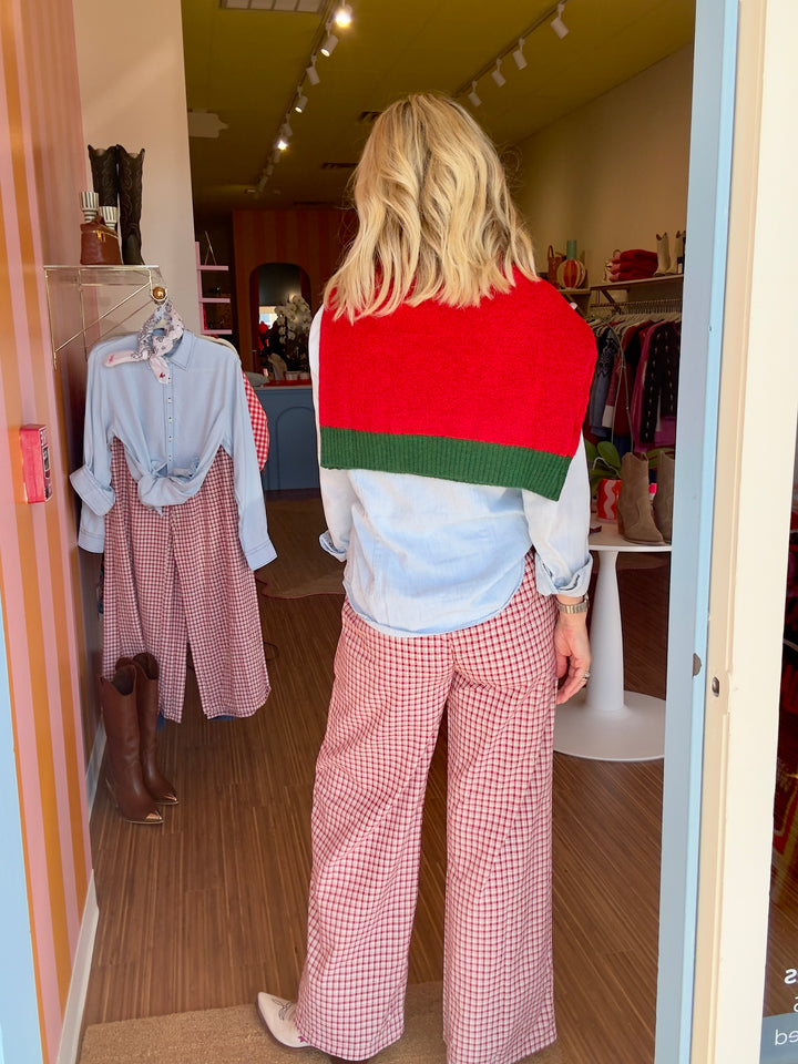 GRACIE GINGHAM PANT