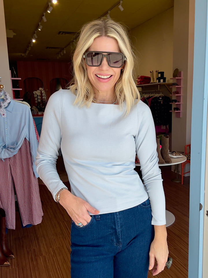 MARTINA LIGHT BLUE TEE