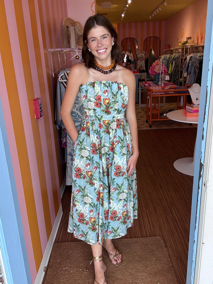 LUCY STRAPLESS DRESS
