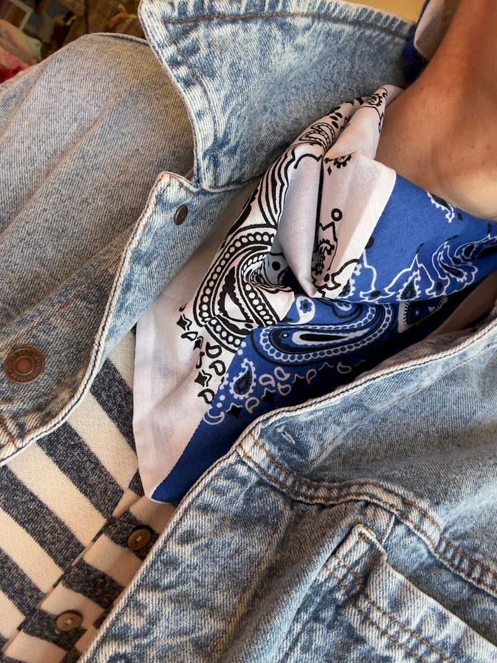 SUGAR BANDANDA BLUE/WHITE