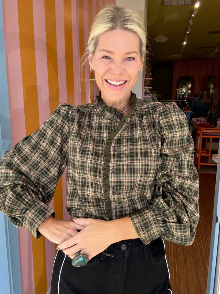 HUNTER PLAID TOP