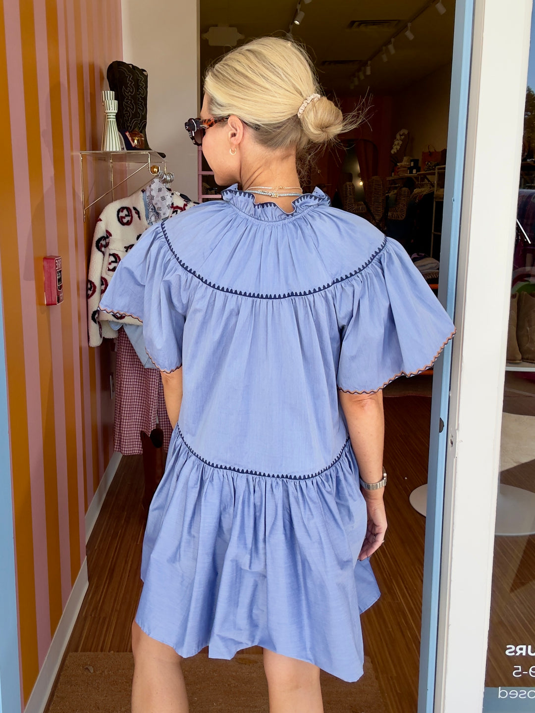 ALYCIA CHAMBRAY DRESS