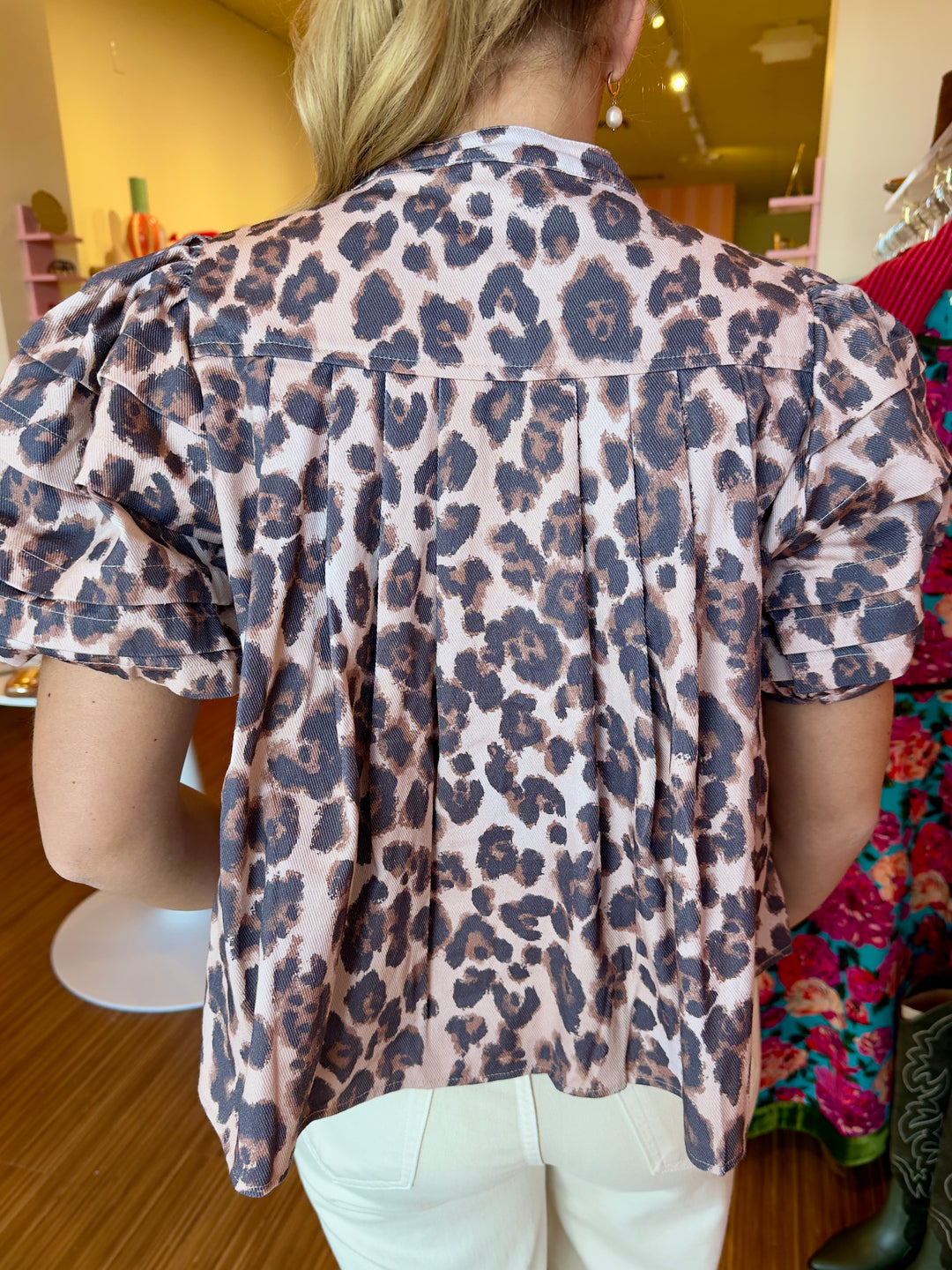 LYLE LEOPARD TOP
