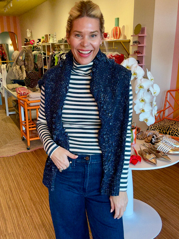 SULLY STRIPED TURTLENECK