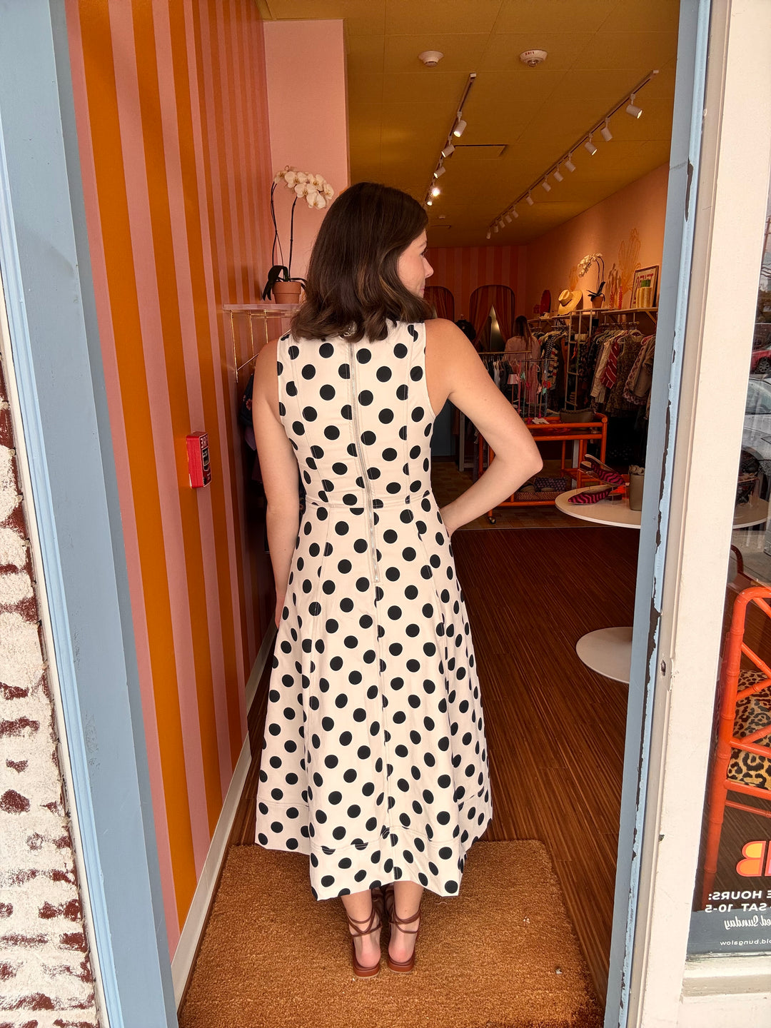 RICHARDS POLKA DOT DRESS
