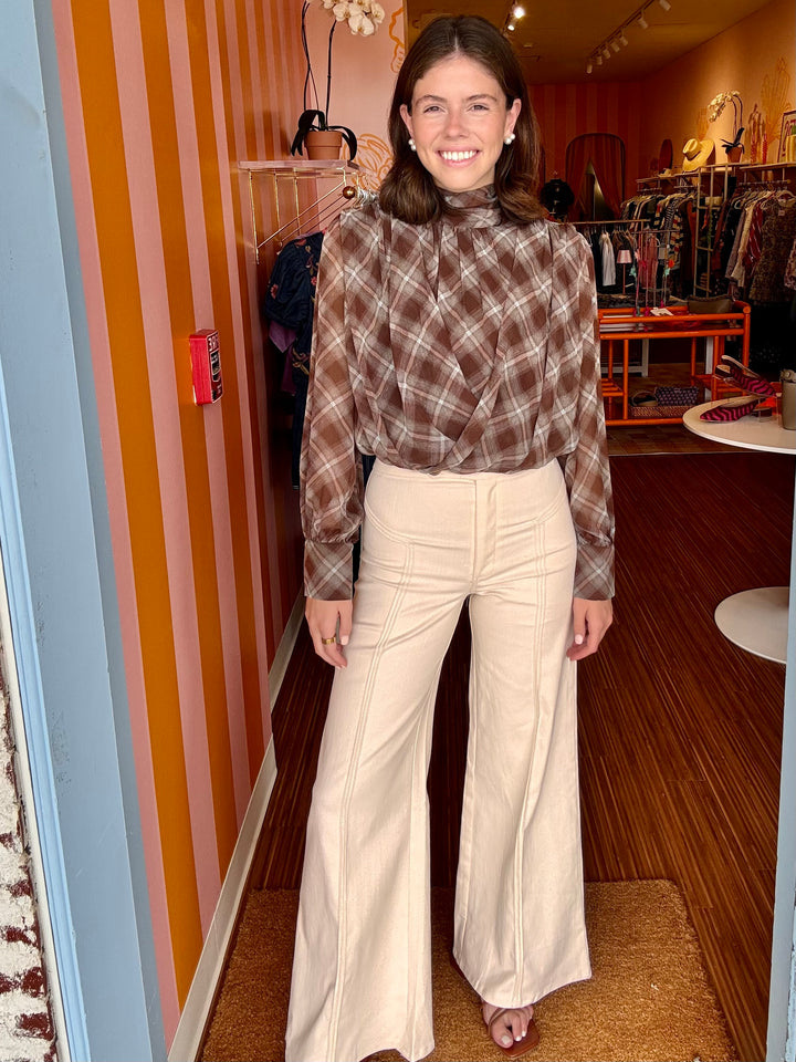 SELA SEAMED JEAN IVORY