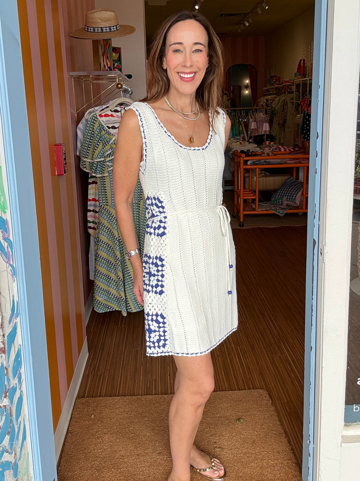 AVALON CROCHET MINI DRESS