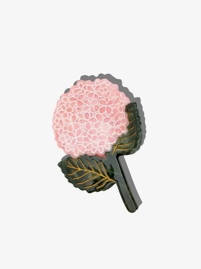 HYDRANGEA CLAW CLIP PINK
