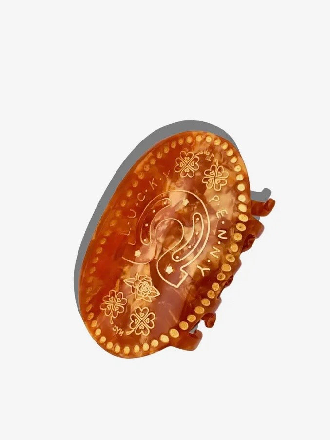 LUCKY PENNY CLAW CLIP