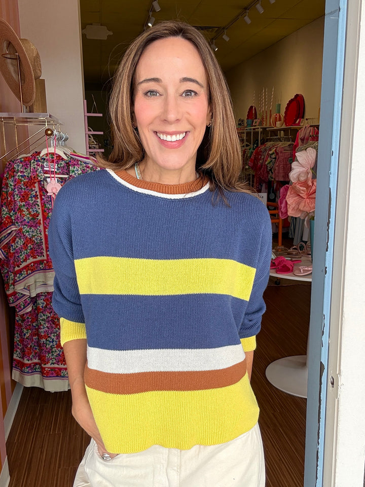 SOLETE NAVY SWEATER