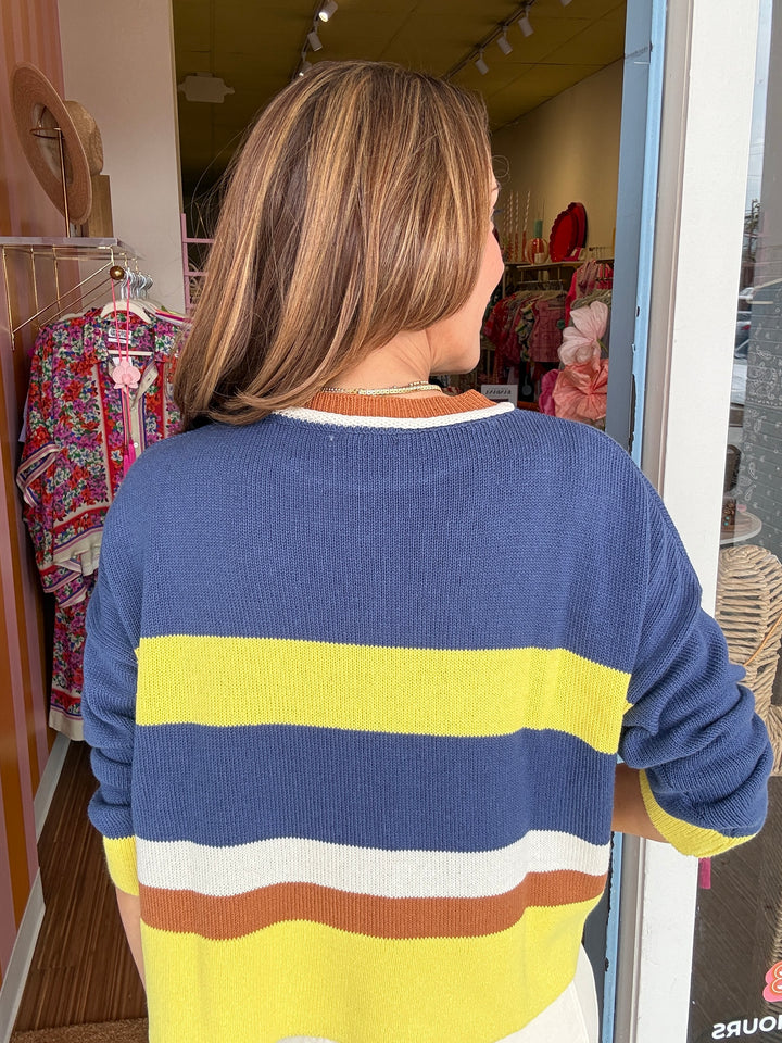 SOLETE NAVY SWEATER