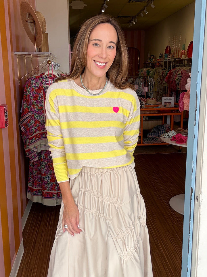 SWEETEST LOVE YELLOW SWEATER