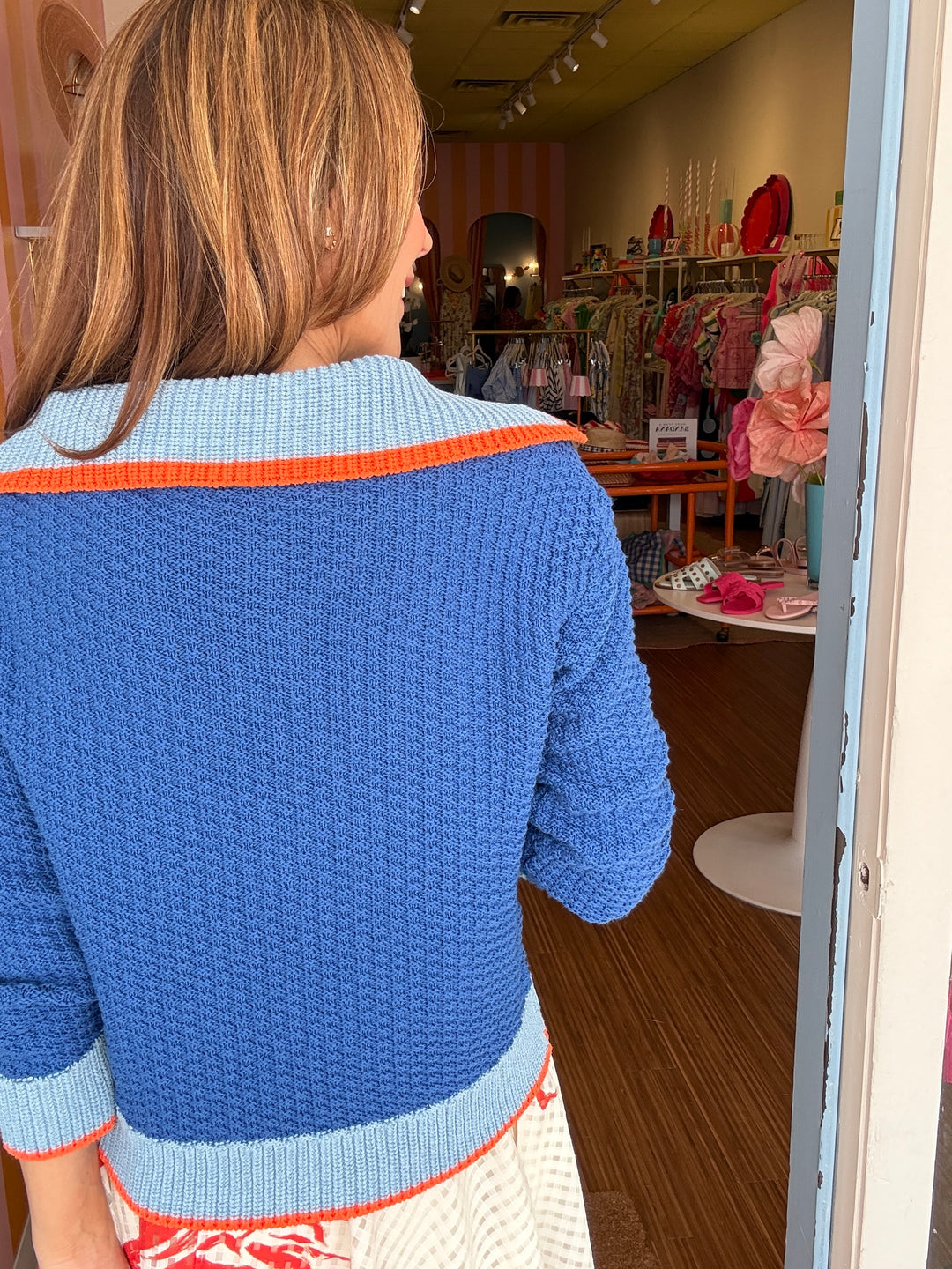 MATCH BLUE SWEATER