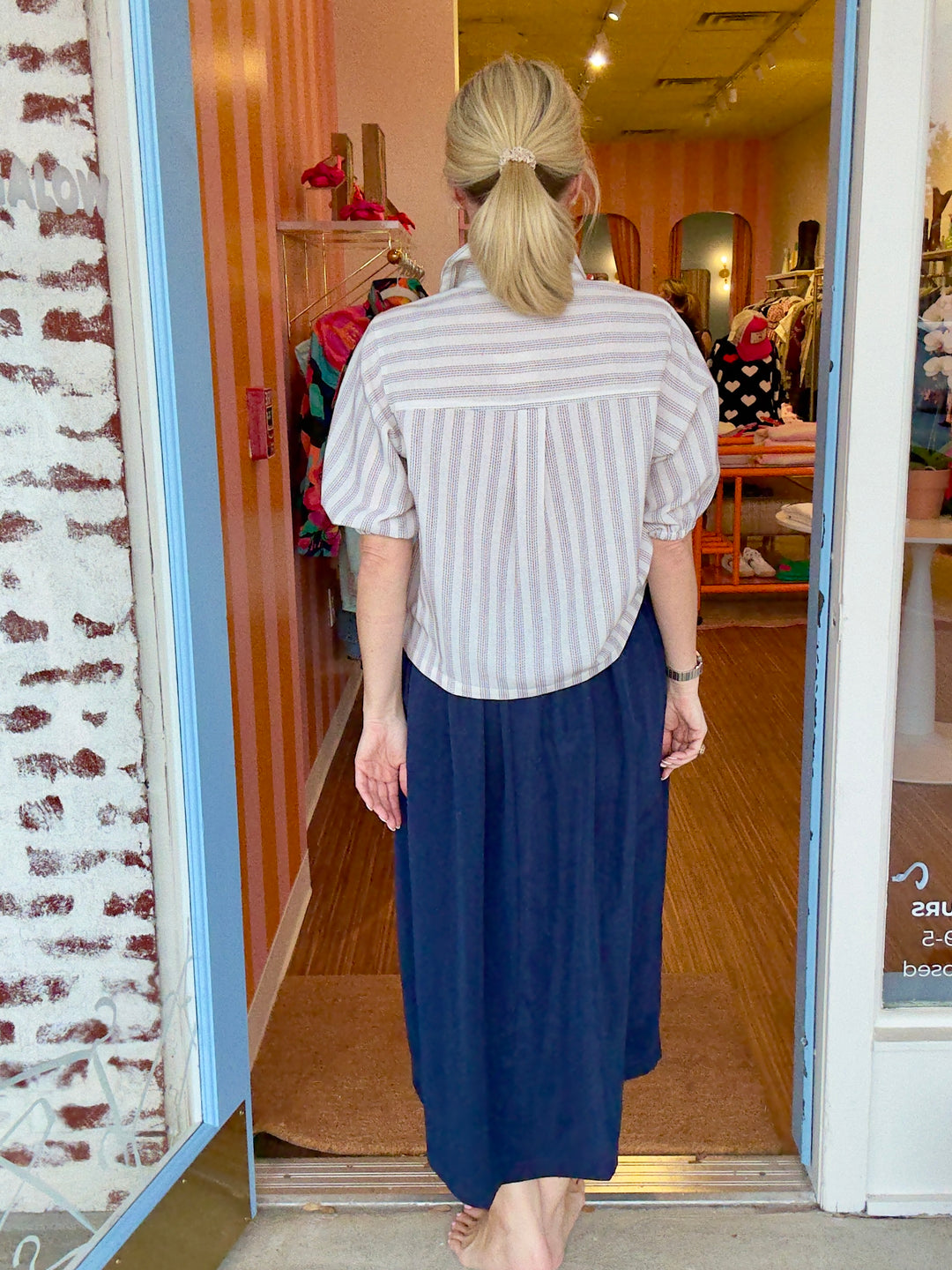 ALLY A-LINE MIDI SKIRT